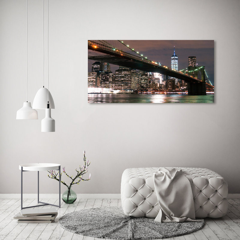 Manhattan New York 1 Piece Wrapped Canvas Wall Art