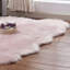 Solid Colour Faux Sheepskin 180cm X 110cm Area Rug