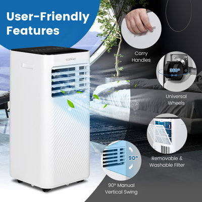 Climatiseur portatif 8 000 BTU avec télécommande incluse