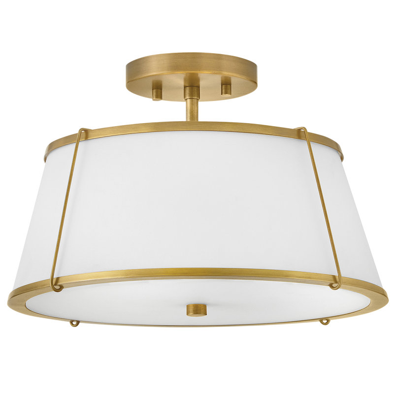 Hinkley Clarke Medium Semi-Flush Mount Ceiling Light, Gold