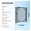 Barrière de piscine creusée amovible de 4 pi x 2,5 pi pour la sécurité des enfants - Structure en aluminium robuste avec filet Teslin et mécanisme à verrouillage automatique
