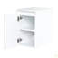 Meuble-lavabo de 60 po avec lavabo en résine, portes à fermeture douce et armoire à 1 côté, montage flottant, contreplaqué (emballage KD) - 24 po x 2 + 12 po