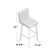 Ross Swivel Upholstered Counter Stool with Metal Frame