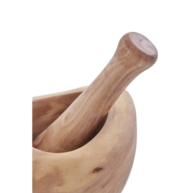 Bester Wood Mortar And Pestle Set