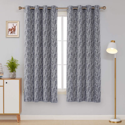 Total Blackout Drapes With Triple-Pass White Coating Back Layer Curtains