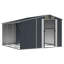 Brysin Garden Shed 277x279x179 cm Galvanised Steel-402864662