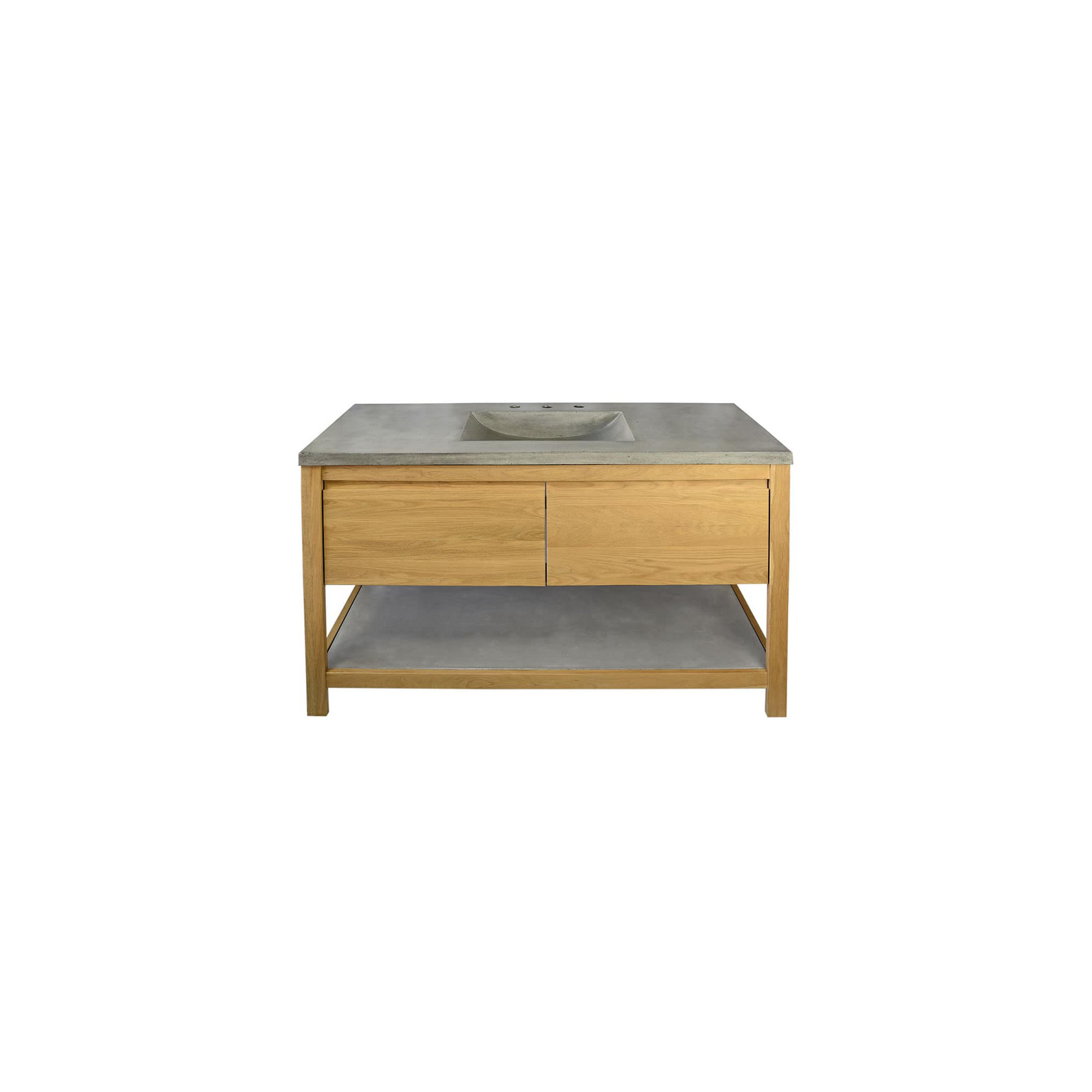 Solace 49" Single Bathroom Vanity Set, Ash, Sunrise Oak