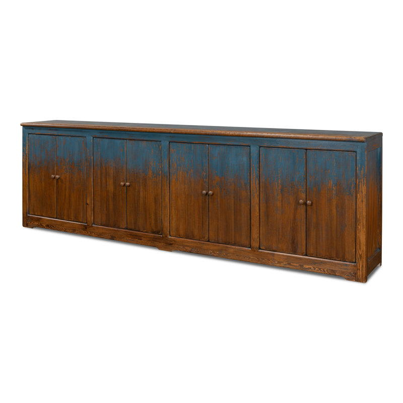 Momeyer 122'' W Solid Wood Sideboard, White/White
