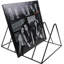 Support de rangement pour disques vinyles – Étagère en fil de métal recouvert de vinyle de qualité supérieure pouvant contenir jusqu'à 50 albums 33 tours