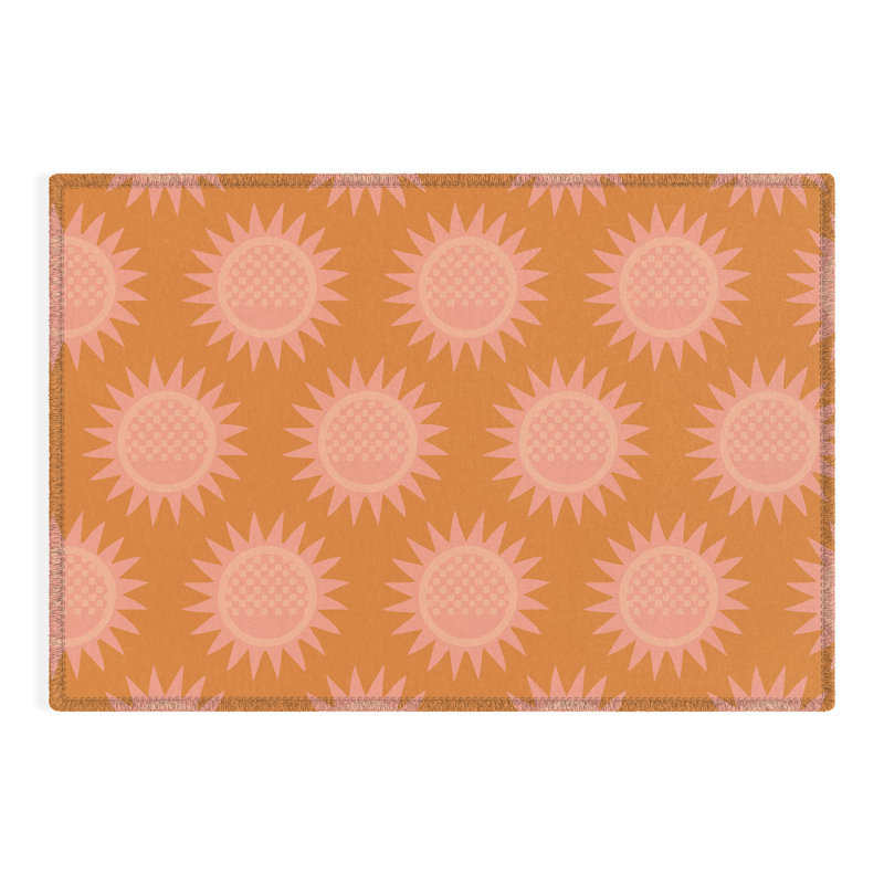 Tapis rectangulaire Deasia avec envers antidérapant, Rectangle 2 pi x 3 pi