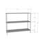 Aariyana 100cm W Glass Shelving Unit-61333025
