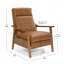 Fauteuil inclinable à accoudoirs en bois-15549674
