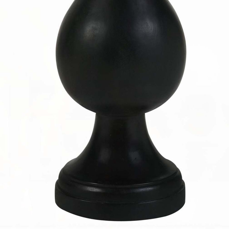 Table d'appoint piédestal noir