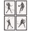 «Sports Silhouette Artwork Football Basketball Baseball Hockey Artwork Decor», 4 pièces-101520389-101520391
