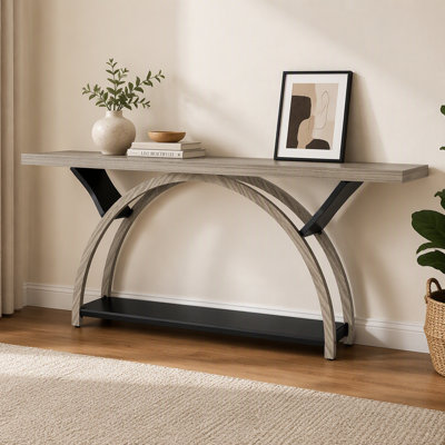 2-Tier Sofa Table Console Table