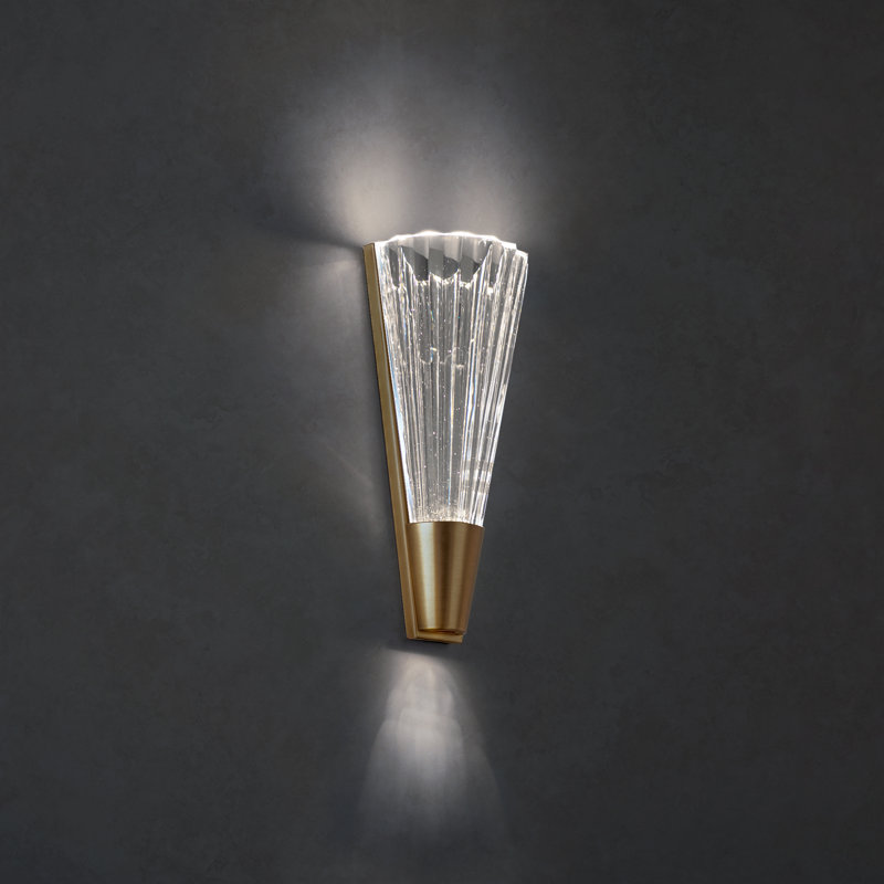 Origami 1 - Light LED Dimmable Wallchiere, Aged Brass