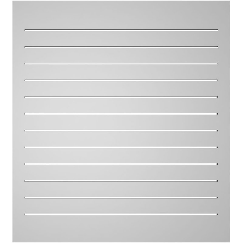 Évent à pignon fonctionnel en uréthane rectangulaire à fixation en surface, brun clair apprêté, H 40 po x l 36 po x P 2 po