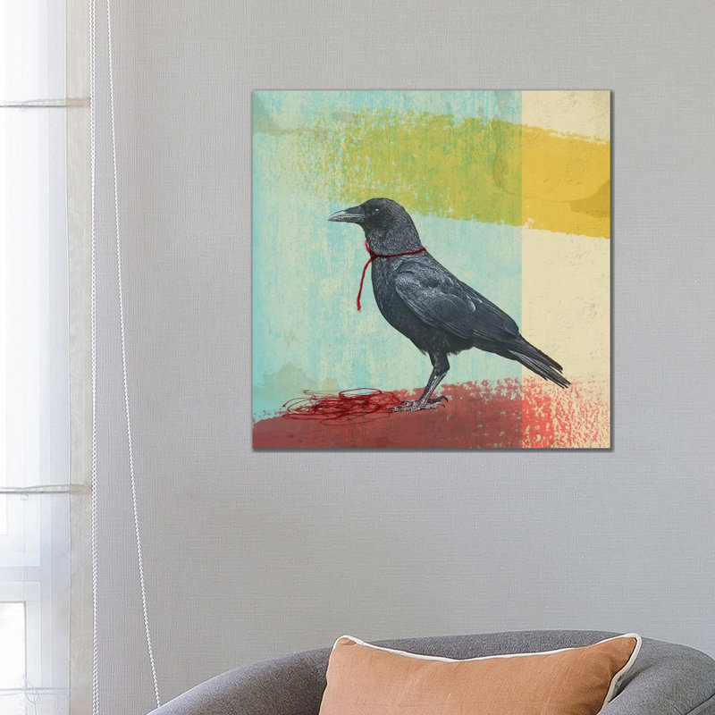 Crow Freedom 1 Piece Wrapped Canvas Painting, 66.04 cm H x 66.04 cm W x 1.91 cm D