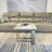 23.63" Square End Table Coffee Table, Grey-880673035