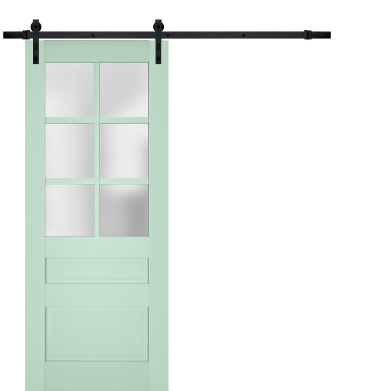 Porte de grange Veregio, 36 po x 80 po, Olive