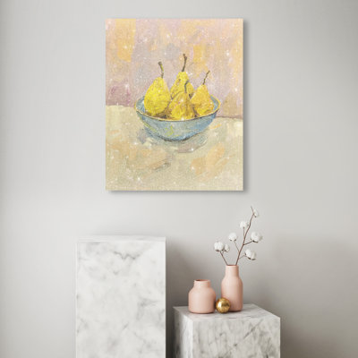 Guava Sunshine Bounty Canvas Food & Beverages Print by Oliver Gal, Black Frame, 16 x 20