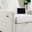 Fauteuil pivotant avec tissu chenille doux-2064389066