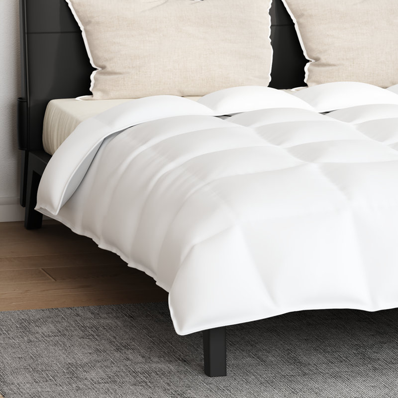  Winter Duvet Other With Pillow 3 Pcs White 240 X 200 Cm, Super King Duvet Cover + 2 Accent Pillows