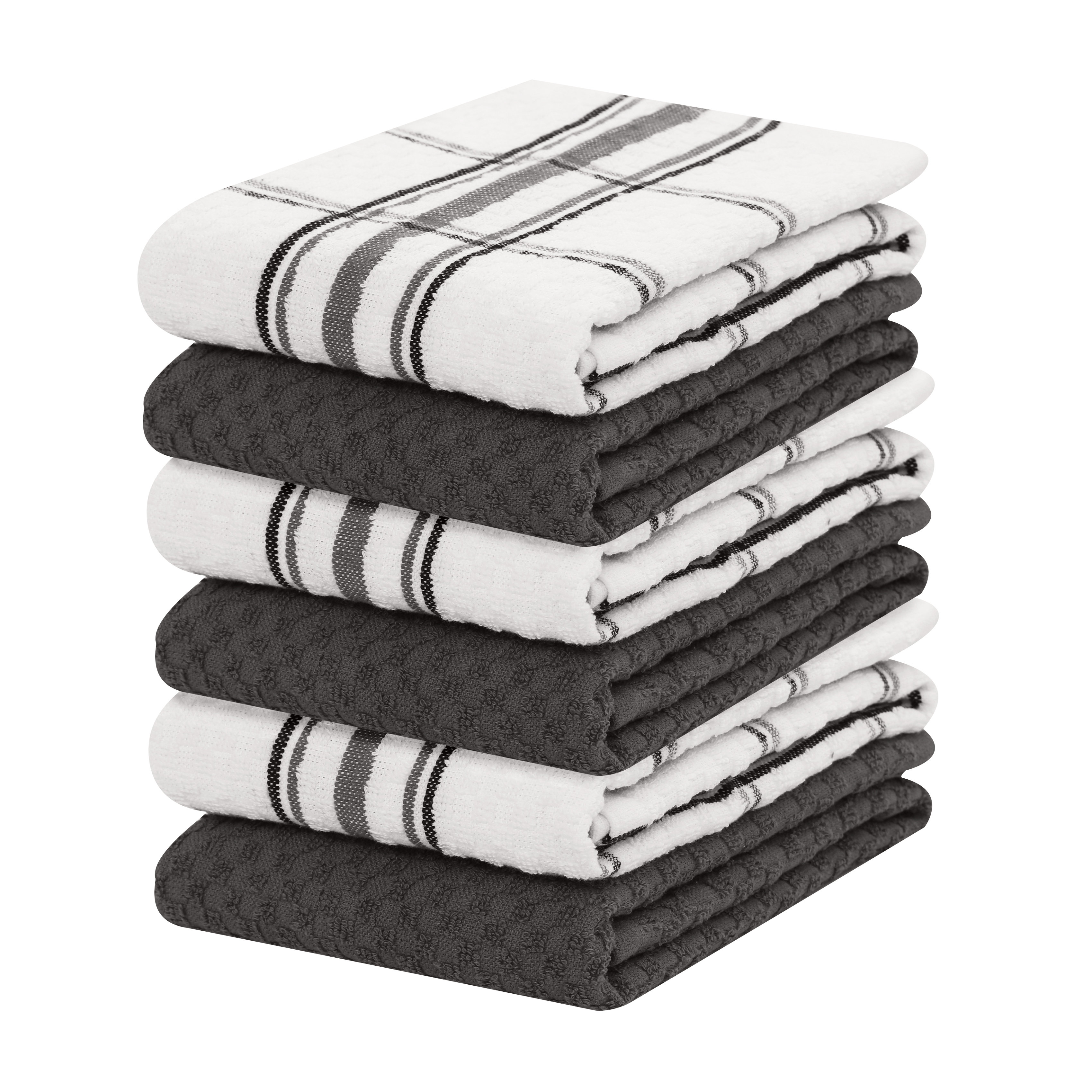 Super Absorbent Microfiber Kitchen Towels - Extra-wide Stripe And