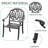 5-Piece Traditional Patio Dining Set With Cushions, Outdoor Dining Table With Chairs