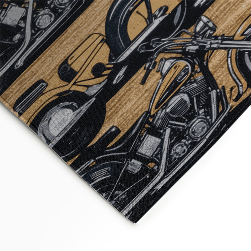 Tapis intérieur et extérieur noir Transport, Rectangle 9 pi x 12 pi