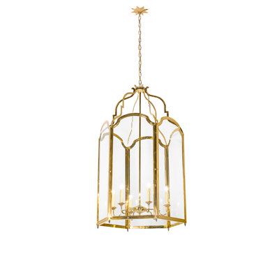 Luminaire suspendu 6 lumières Ouro