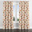 Rideaux occultants abstraits - rideau à œillets Boho Terra orange - 1 panneau-19774856-19774862