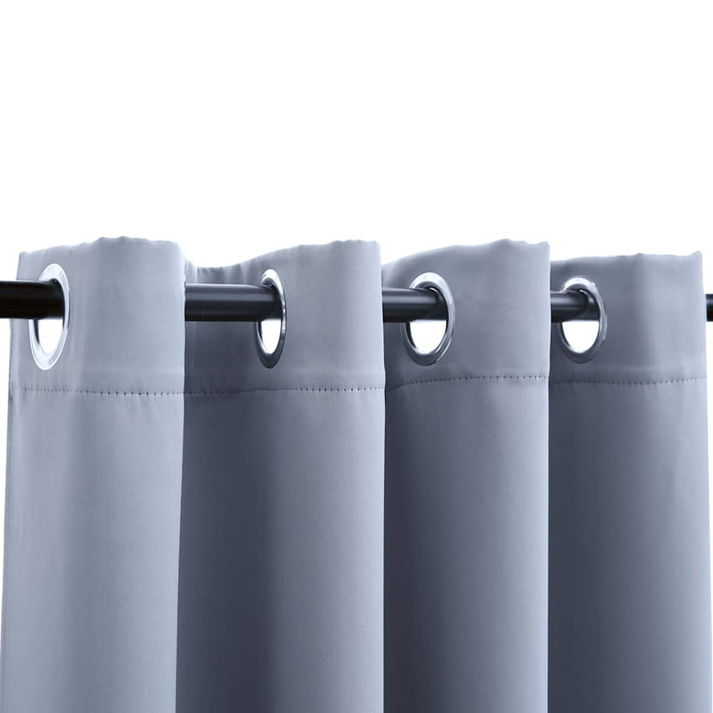 Rideaux occultant avec rideaux, L 54 po x L 84 po, Gris