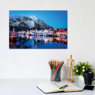 Henningsvær the Venice of the Lofoten 1 Piece Wrapped Canvas Wall Art