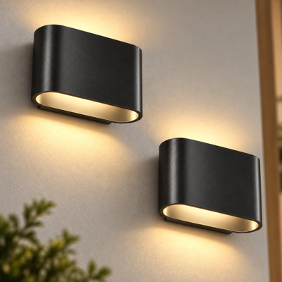 6.2'' x 4.7'' Dimmable Metal Square Wall Sconce Flush Mounted Sconces Light Wall Lamp
