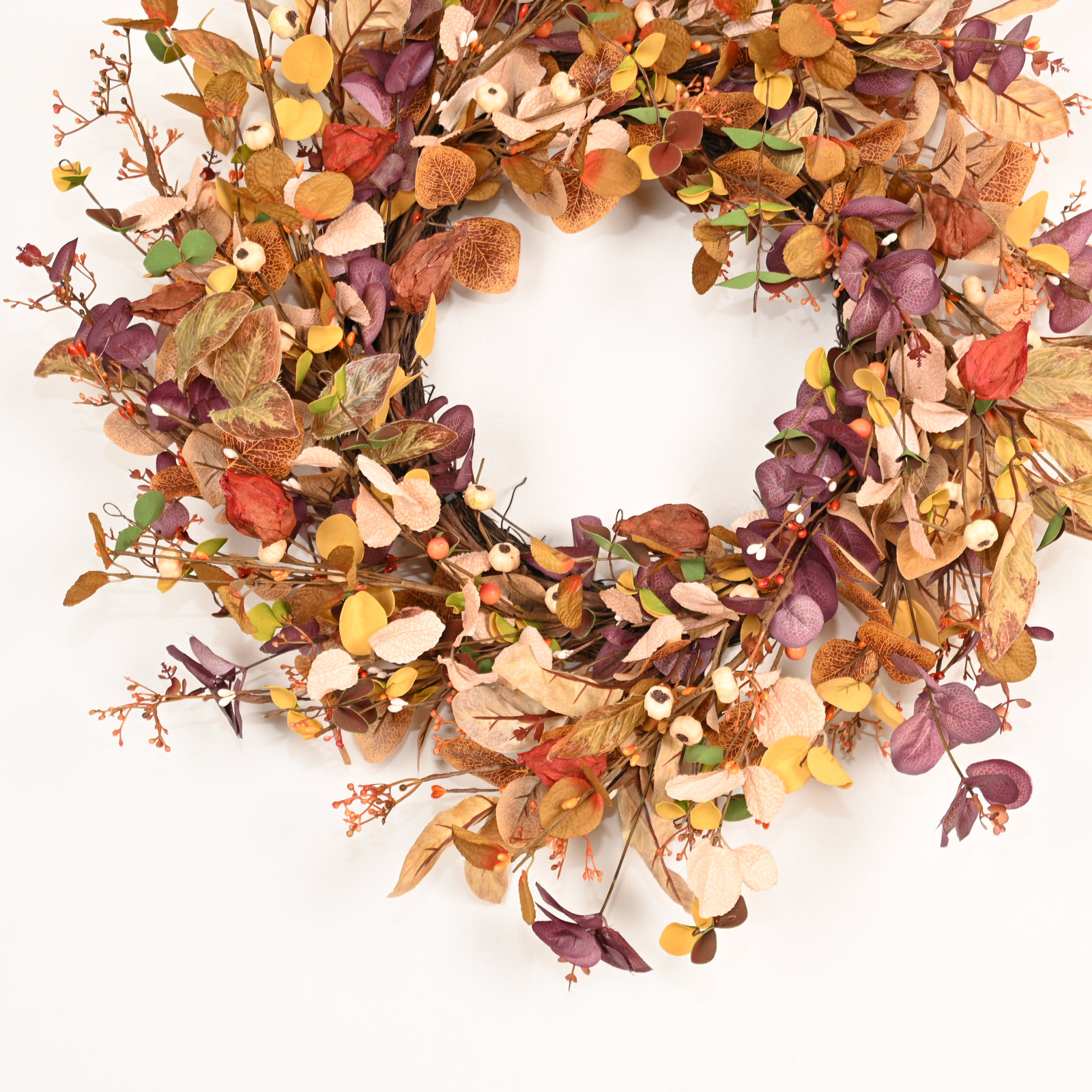 24'' Thanksgiving Faux Eucalyptus Wreath