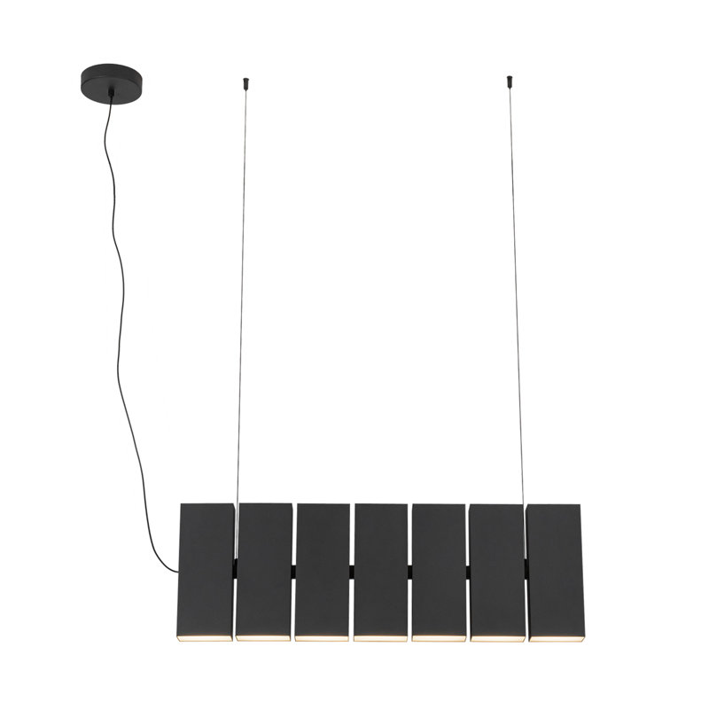 Domino 7 - Light LED Pendant, Black, Black