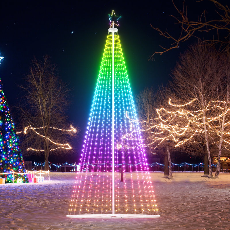Arbre de Noël d'extérieur 20 pi, H 236,2 po x l 106,3 po x P 106,3 po