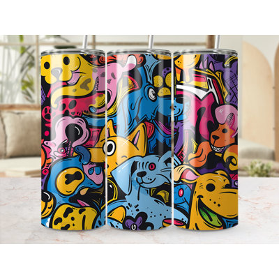 Choose Handmade Tumblers 591 mL Vacuum Insulated Stainless Steel (18/8) Travel Tumbler with Straw
