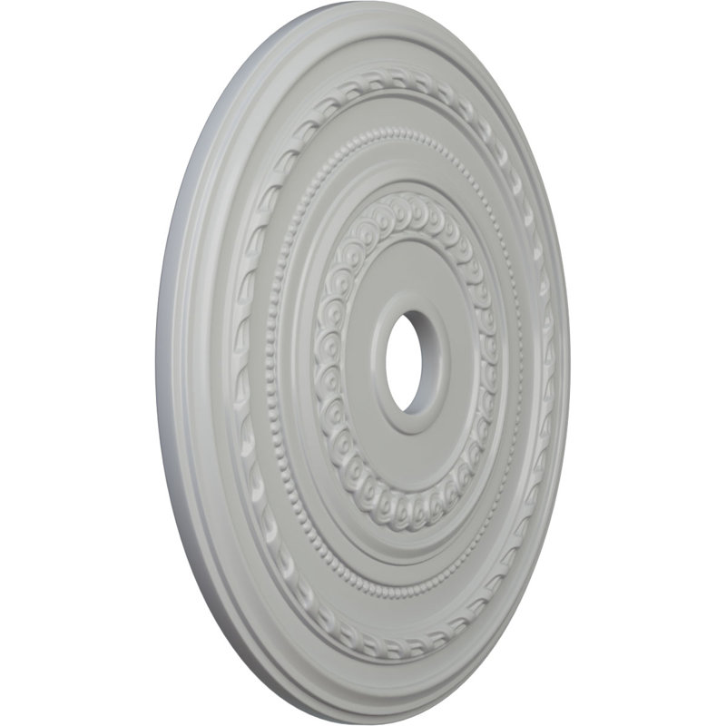 Médaillon de plafond Endurathane Cole, P 25 3/8 po x P 3 3/8 po x P 1 3/8 po (convient aux auvents jusqu'à 9 1/8 po), fini givré peint à la main