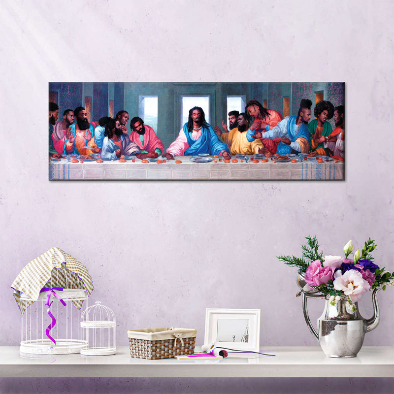 «African American Last Supper», reproduction sur toile, H 12 po x l 36 po x P 1,25 po