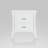 Babb White Finish Accent Table, Table