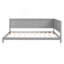 Lit de jour double en bois pleine grandeur, gris-364012086-364012087