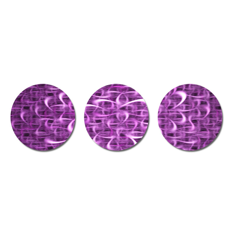 Abstract Wall Decor on Metal, Purple