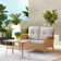 Gaetanino Wicker 2 - Person Patio Conversation Sets with Cushions
