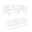 Canapé-lit 72 po en velours convertible capitonné à boutons Chesterfield pour petit salon-2038603776
