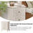 Levera Farmhouse Fully-Assembled 2-Drawer Nightstand, Distressed White-Washed End Table