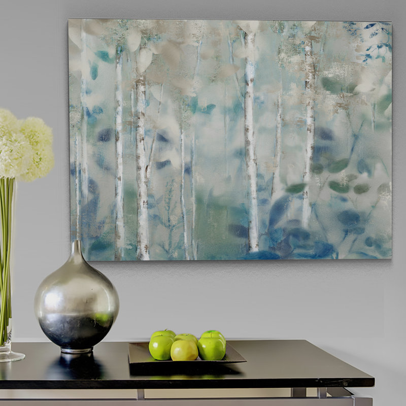 «Zen Forest II», reproduction d'impression sur toile, H 24 po x l 32 po x p 1,5 po, Cadre doré