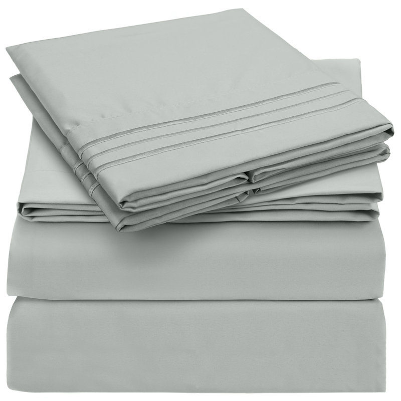 Mellanni 1800 Bed Sheets King Spa Mint, King Sheet Set, Spa Mint