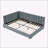 Comfortable Upholstered Sofa Bed Frame with Stylish Backrest and Armrests for Versatile Use-1221098772